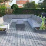 Homify landscaping decking taman minimalis composite minimalistic erleichtern praktische gartenarbeit lounge macam narrow