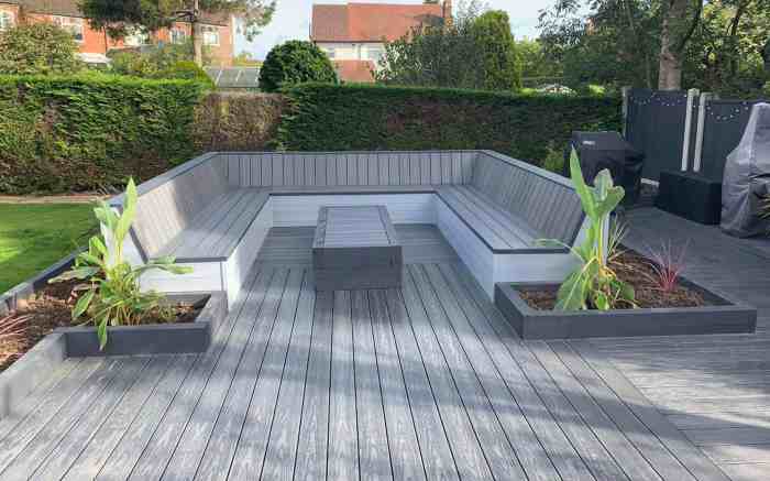 Homify landscaping decking taman minimalis composite minimalistic erleichtern praktische gartenarbeit lounge macam narrow